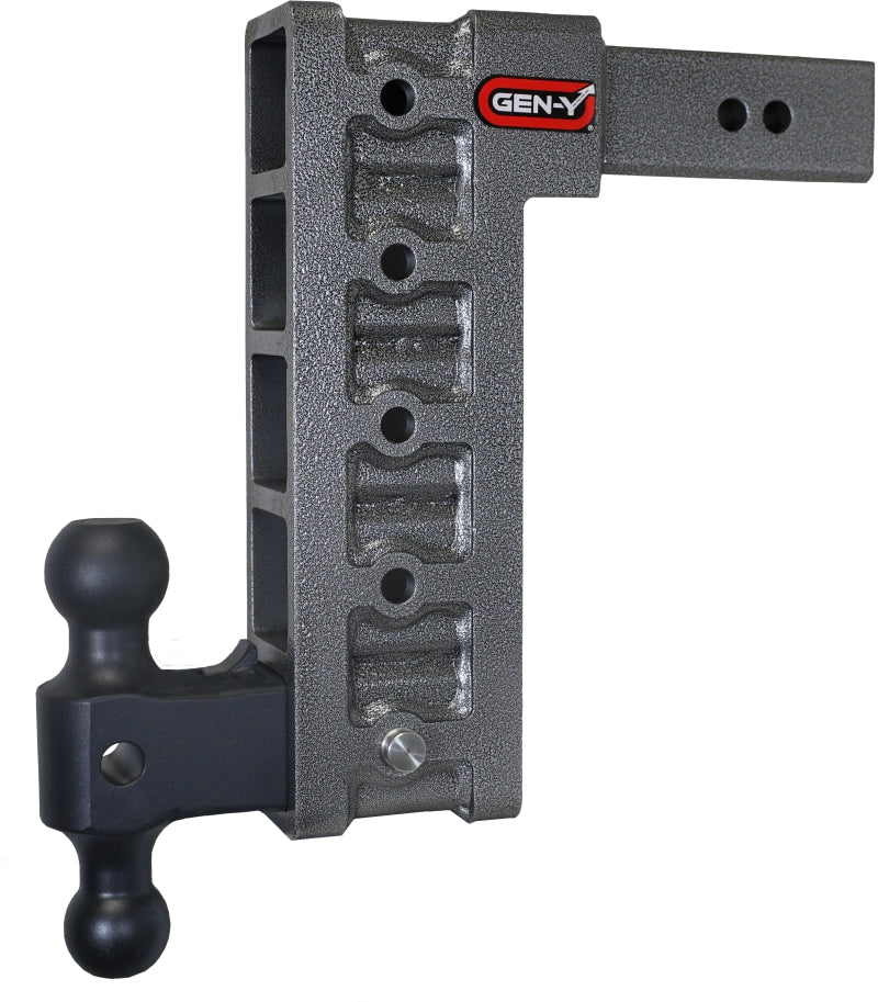 Gen-Y Mega Duty 2.5in Shank 12in Drop 3K TW 21K Hitch w/GH-061 Dual-Ball Hitch Receivers GEN-Y Hitch