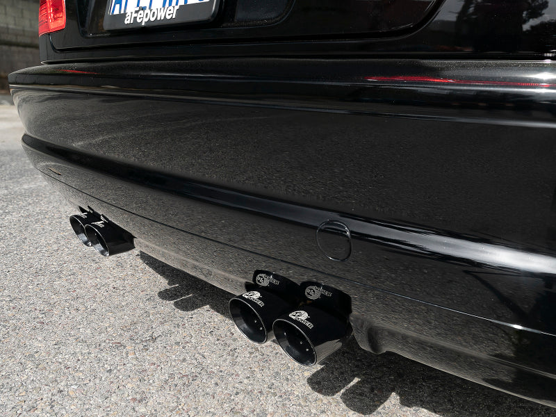 aFe MACH ForceXP 2.5 IN 304 Stainless Steel Cat-Back Exhaust System w/ Black Tips 01-06 BMW M3 (E46) Catback aFe