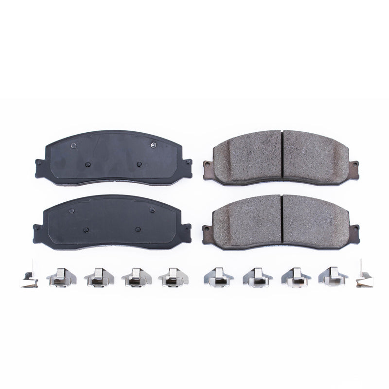 Power Stop 2012 Ford F-250 Super Duty Front Z17 Evolution Ceramic Brake Pads w/Hardware Brake Pads - OE PowerStop