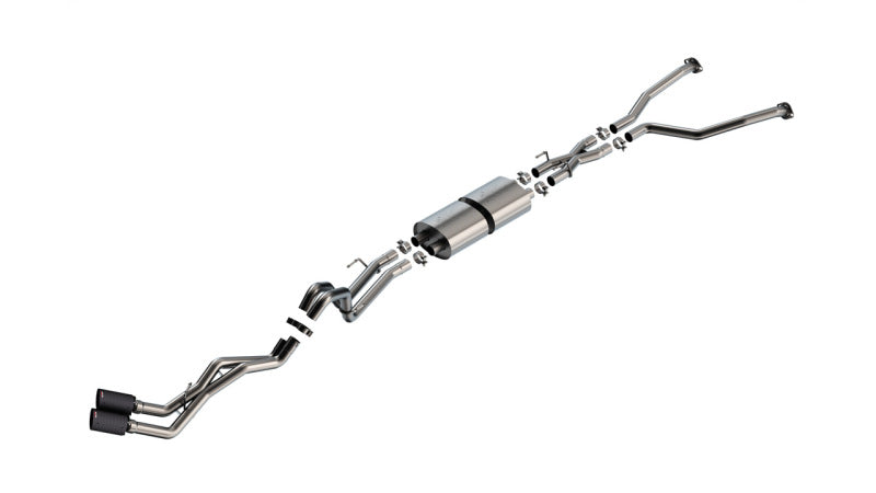 Borla 22-24 Toyota Tundra 3.4L V6 (Inc. Hyb.) Ext. Cab/STD Bed/145.7in WB ATAK Cat-Back - Carbon Catback Borla