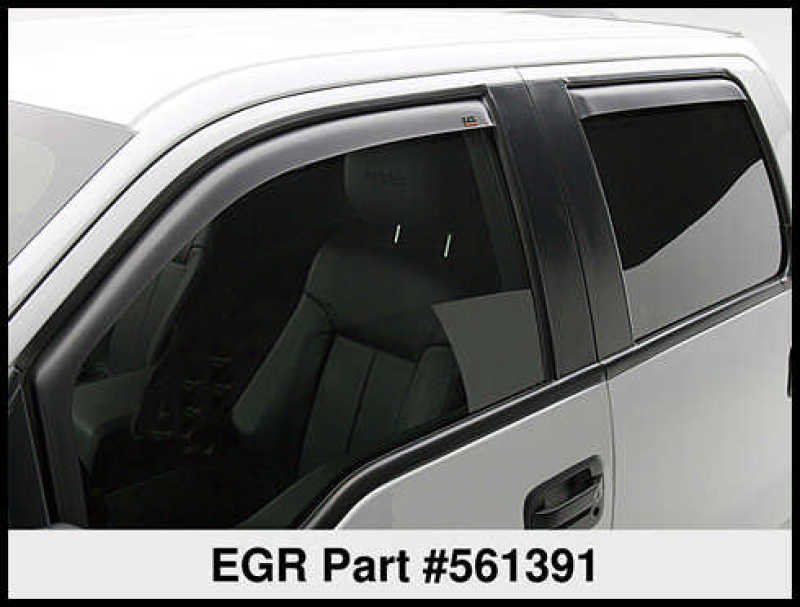 EGR 15+ Chevy Colorado/GMC Canyon Ext Cab In-Channel Window Visors - Set of 2 (561391) Wind Deflectors EGR