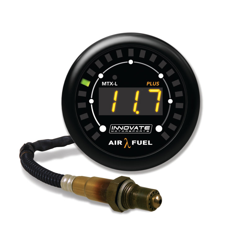 Innovate MTX-L PLUS Digital Air/Fuel Ratio Gauge Kit 8ft w/O2 Sensor Gauges Innovate Motorsports