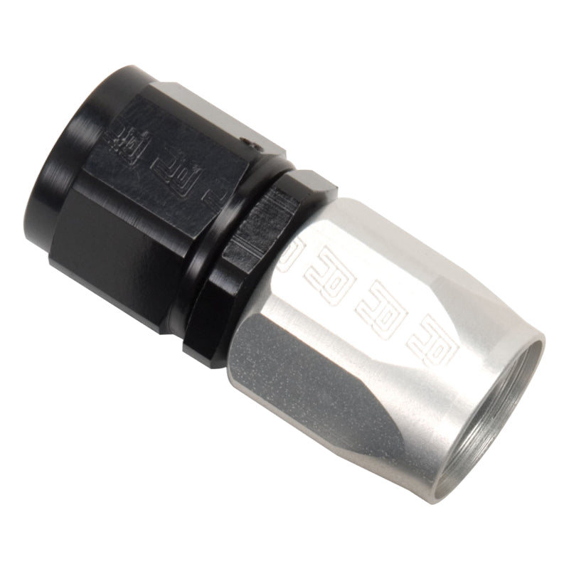 Russell Performance -16 AN Silver/Black Straight Full Flow Hose End Fittings Russell
