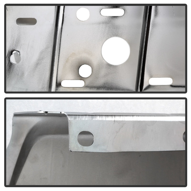 xTune 17-19 Ford F250/ F350 Rear Left Bumper Cap End w/ Sensor Hole - Chrome RB-FF25017-BEWS-L Sidemarkers & Indicators SPYDER