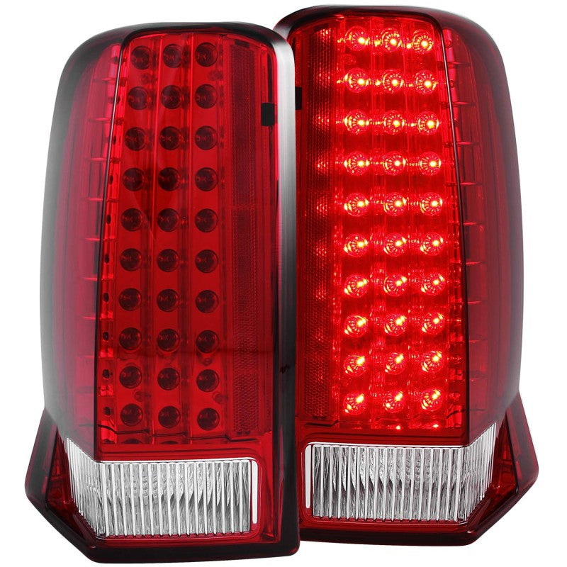 ANZO 2002-2006 Cadillac Escalade LED Taillights Red/Clear Tail Lights ANZO
