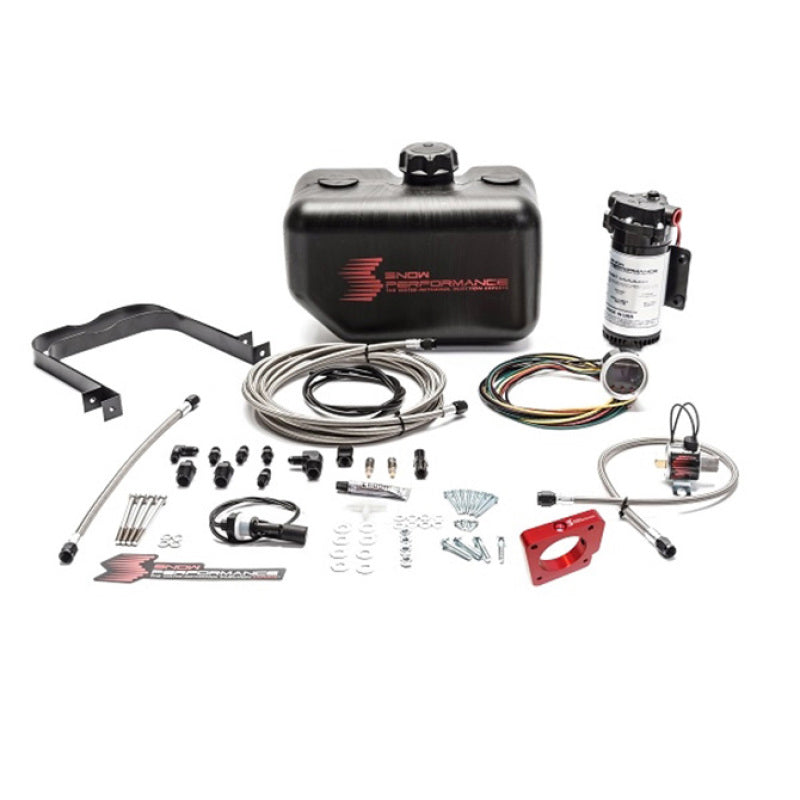 Snow Performance 05-14 STI Stg 2 Boost Cooler Water Injection Kit w/SS Brd Line & 4AN Fittings Water Meth Kits Snow Performance