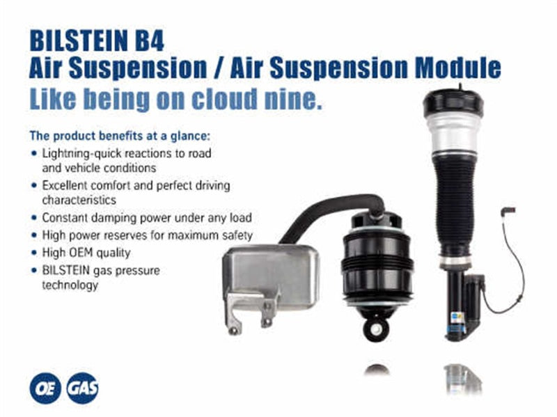 Bilstein B4 2007 Mercedes-Benz S550 4Matic Front Left Air Spring with Twintube Shock Absorber Shocks and Struts Bilstein