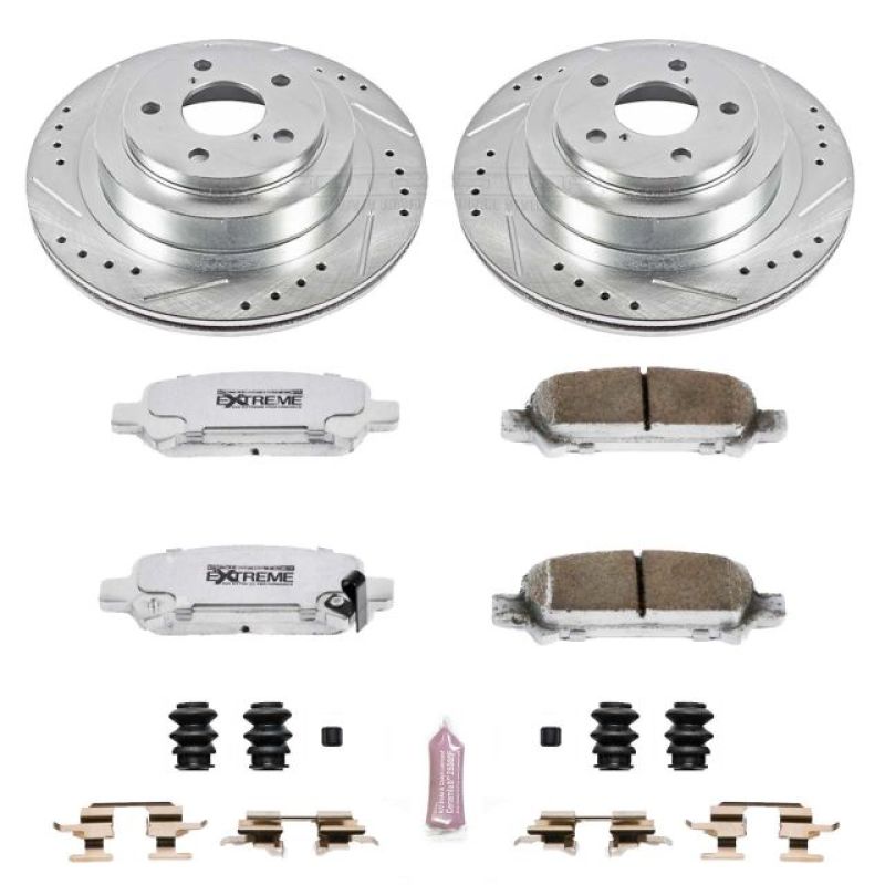 Power Stop 05-09 Subaru Legacy Rear Z26 Street Warrior Brake Kit Brake Kits - Performance D&S PowerStop