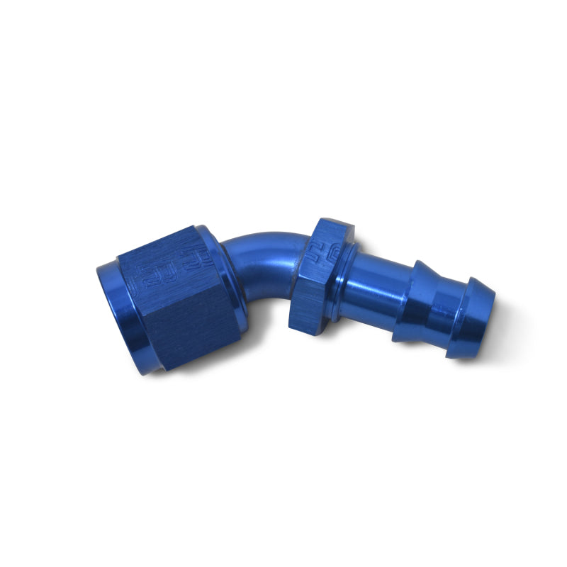 Russell Performance -4 AN Twist-Lok 45 Degree Hose End (Blue) Fittings Russell