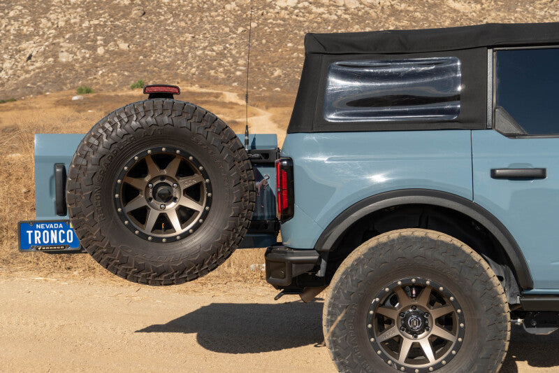 DV8 Offroad 21-24 Ford Bronco Tire Carrier Chase Racks DV8 Offroad
