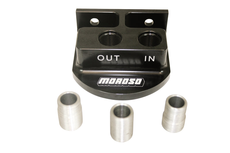Moroso Remote Spin On Oil Filter Mount - 13/16in & 3/4in & 22mm Oil Filters Oil Filters Moroso