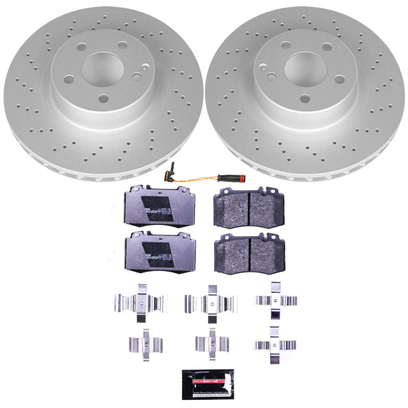 Power Stop 00-03 Mercedes-Benz CL500 Front Euro-Stop Brake Kit Brake Kits - OE PowerStop