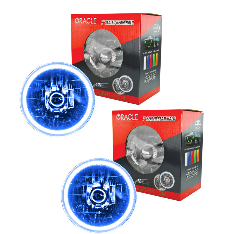 Oracle Lighting 97-06 Jeep Wrangler TJ Pre-Assembled LED Halo Headlights Headlights ORACLE Lighting