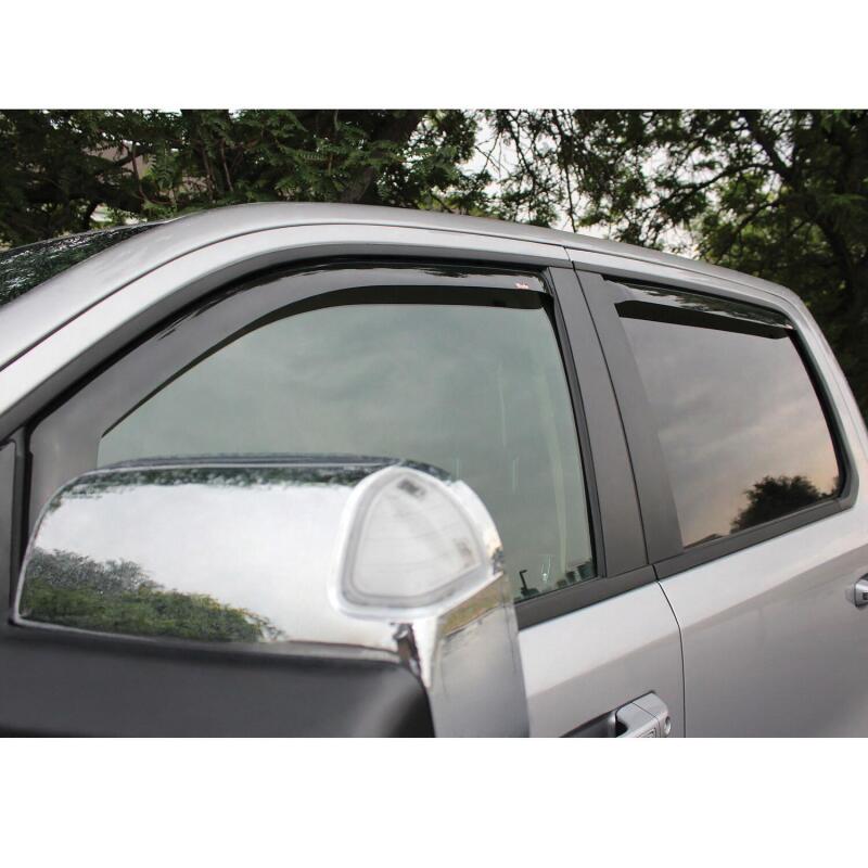 Westin 19-22 Ram 1500 Crew Cab(Excl. 19-22 Ram 1500 Classic) In Channel Wind Deflector 4pc - Smoke Wind Deflectors Westin