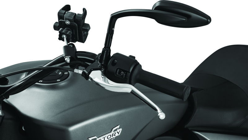 Kuryakyn Tech-Connect Bar Mount 7/8 To 1 -1-1/4in Bars 1-5/8in to 3-5/8in Wide Phone Holders Kuryakyn