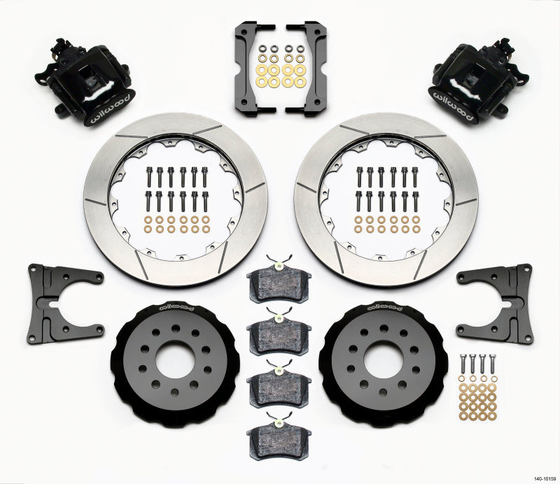 Wilwood Combination Parking Brake Rear Kit 12.88in 2005-2014 Mustang Brake Calipers - Perf Wilwood