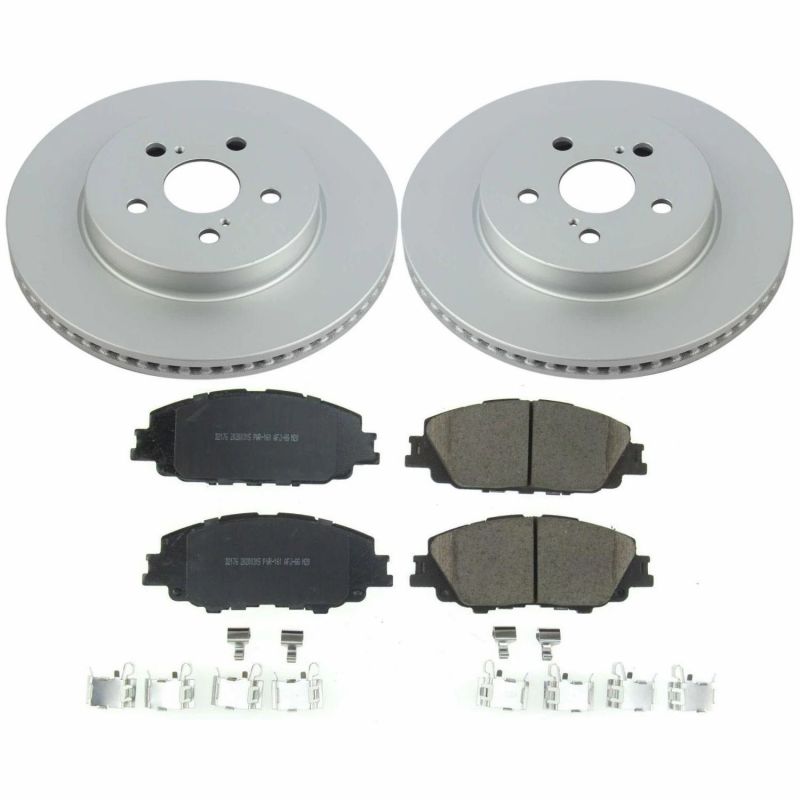 Power Stop 2019 Toyota Corolla Front Z17 Evolution Geomet Coated Brake Kit Brake Kits - Performance Blank PowerStop