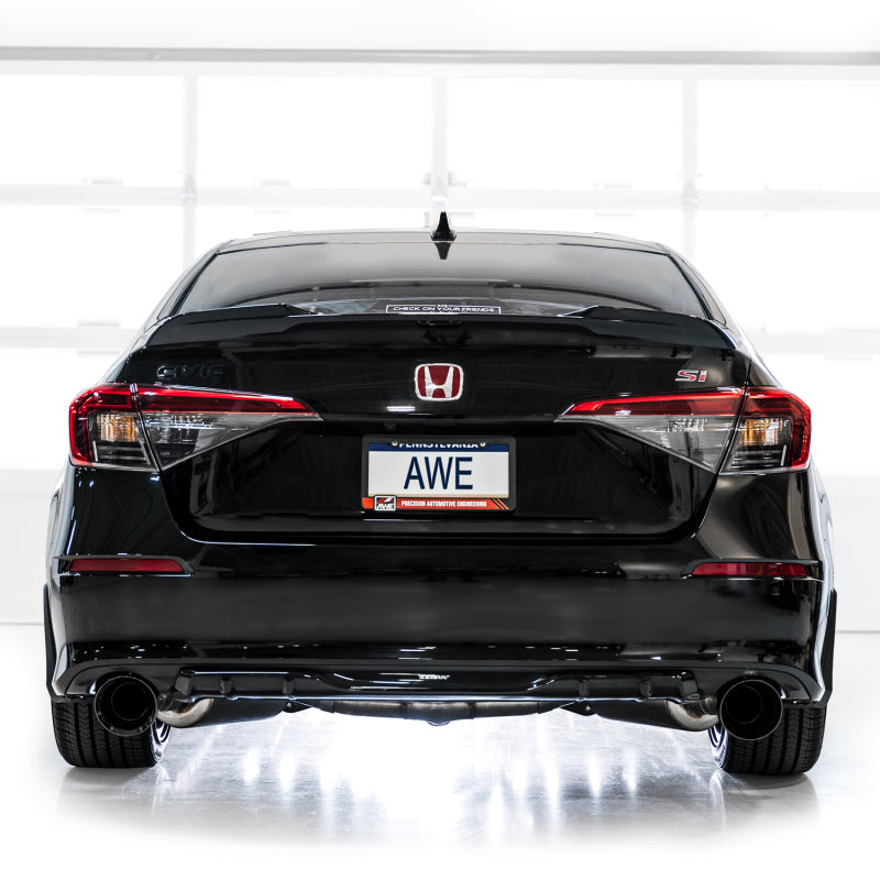 AWE Tuning 22+ Honda Civic Si/Acura Integra Touring Edition Catback Exhaust - Dual Diamond Black Tip Catback AWE Tuning