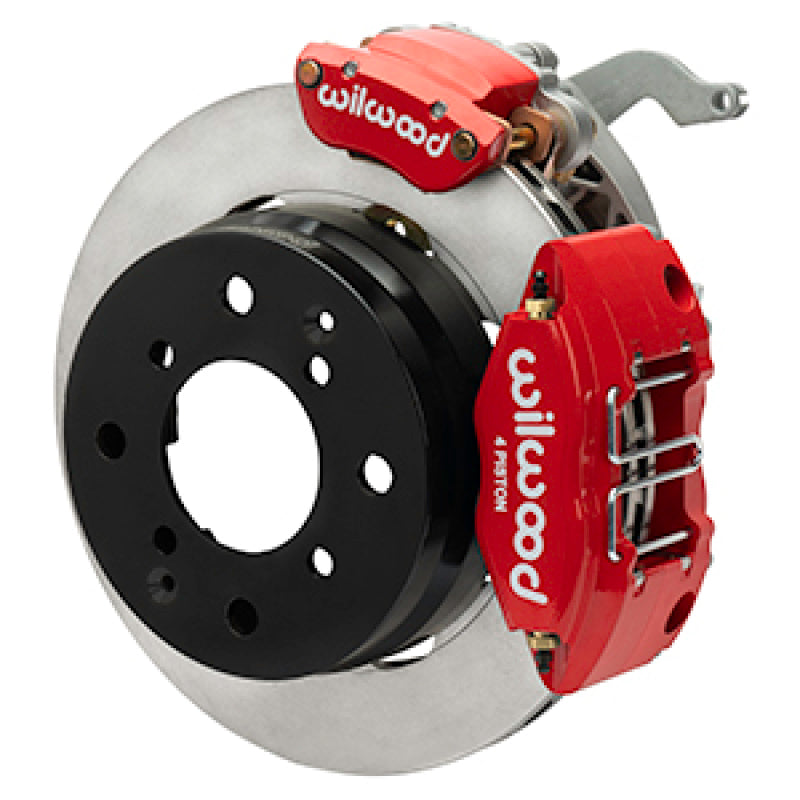 Wilwood 70-76 Porsche 914 Rear Powerlite Brake Kit Plain Face - Red Brake Kits - Performance Blank Wilwood