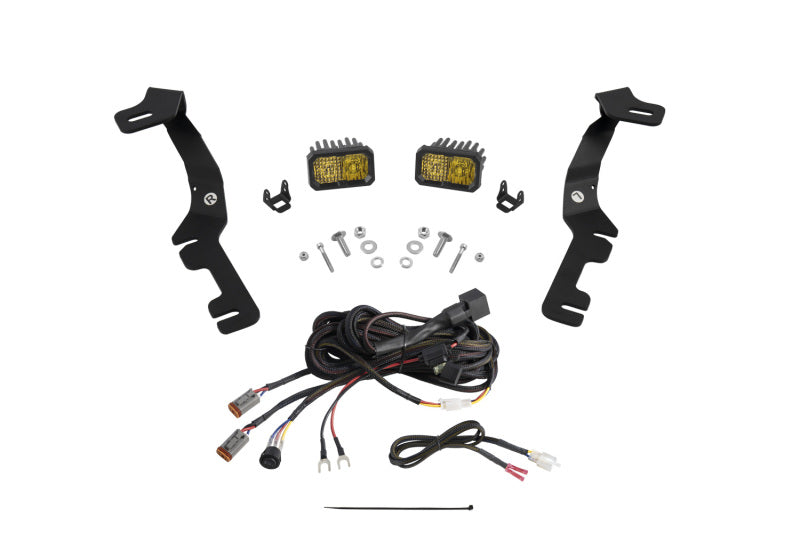 Diode Dynamics Stage Series Ditch Light Kit for 2019-Present Ram C2 - Yellow Pro Combo Light Accessories and Wiring Diode Dynamics