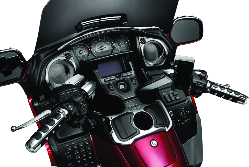 Kuryakyn ISO Grips For GL1800 With Heated Grips Chrome Grips Kuryakyn