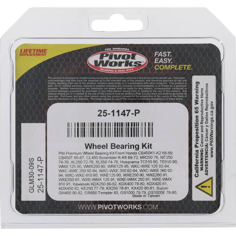 Pivot Works Premium Wheel Bearing Wheel Bearings Pivot Works