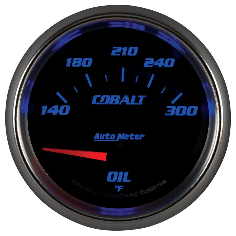 Autometer Cobalt 66.7mm 140-300 Degree F Electric Oil Temperature Gauge Gauges AutoMeter