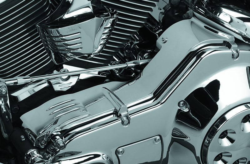Kuryakyn Cast Inner Primary Cover 90-06 Touring Models Chrome Engine Covers Kuryakyn