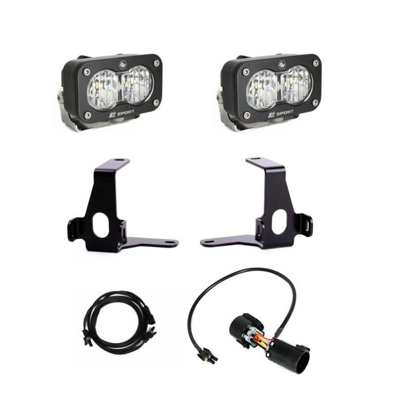 Baja Designs 2024+ Toyota Tacoma S2 Sport Reverse Kit w/ Plug and Play Harness Light Bars & Cubes Baja Designs