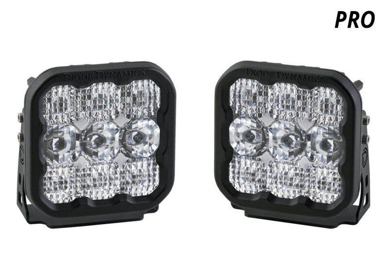 Diode Dynamics SS5 LED Pod Pro - White Spot (Pair) Light Accessories and Wiring Diode Dynamics