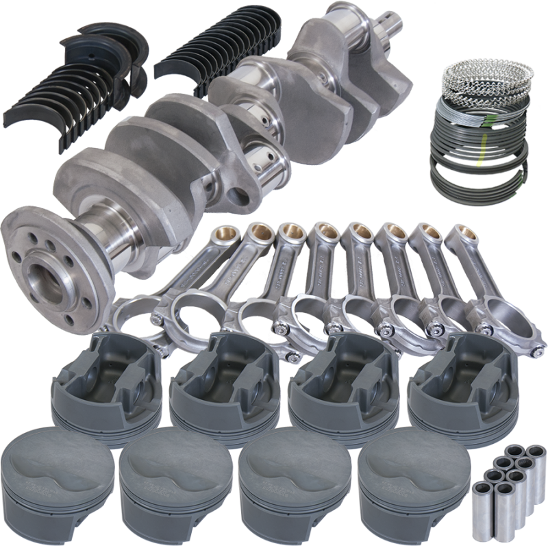 Eagle Chevy 400 3.750in Crank 6.000in I-Beam Rods -5cc Flat Top 4.125in Pistons Rotating Assembly Rotating Assemblies Eagle