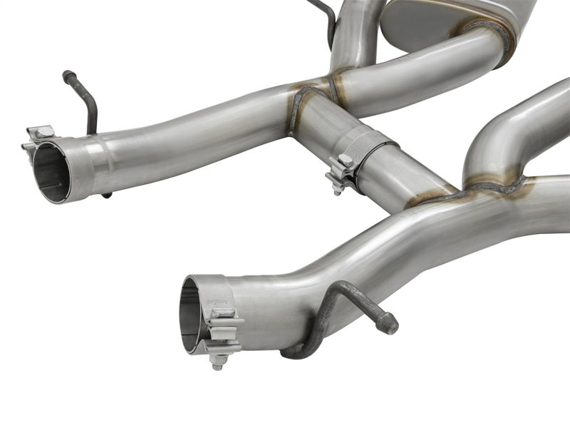 aFe MACHForce XP 3in 304 SS Axle-Back Dual Exhaust (NPP) w/ Polished Tips 16-17 Camaro SS V8-6.2L Axle Back aFe