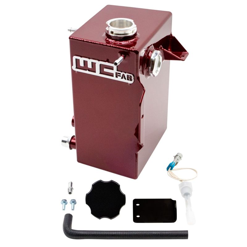 Wehrli 20-24 Chevrolet-GMC 6.6L L5P Duramax OEM Placement Coolant Tank Kit - WCFab Red Coolant Reservoirs Wehrli