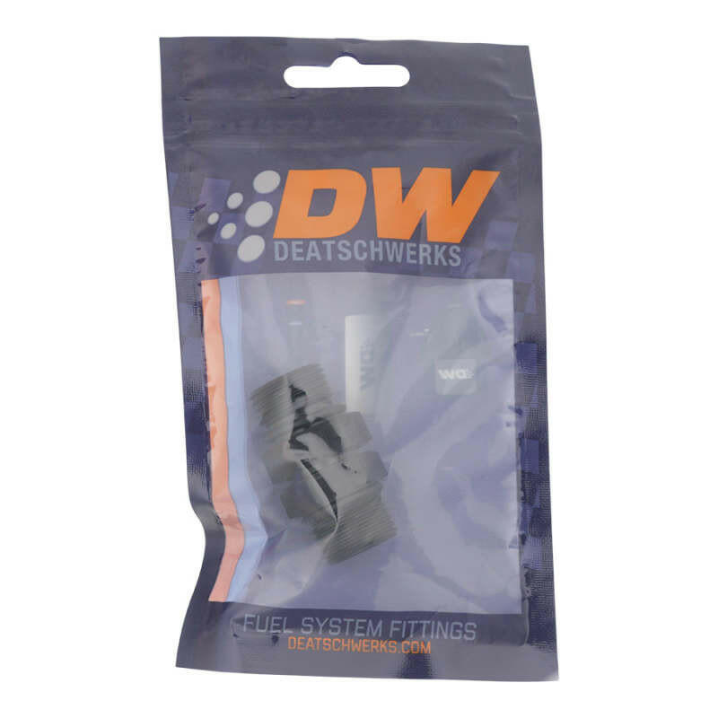 DeatschWerks 8AN ORB Male to 8AN ORB Male Swivel Adapter - Anodized Matte Black Fittings DeatschWerks