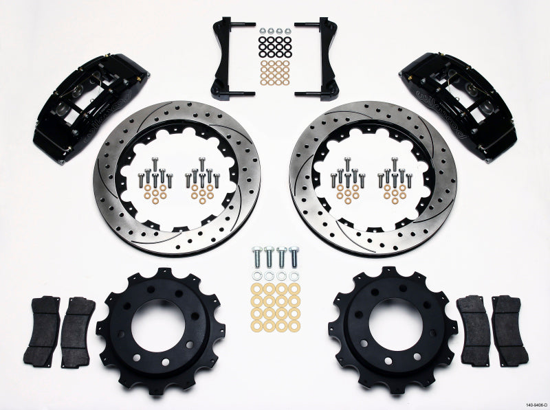 Wilwood TC6R Rear Kit 16.00in Drilled 1999-2010 GM Trk 2500 HD 4.84 Cntr Big Brake Kits Wilwood