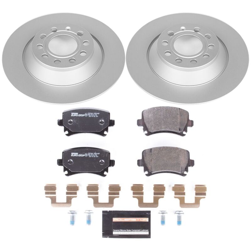 Power Stop 05-11 Audi A6 Rear Euro-Stop Brake Kit Brake Kits - OE PowerStop