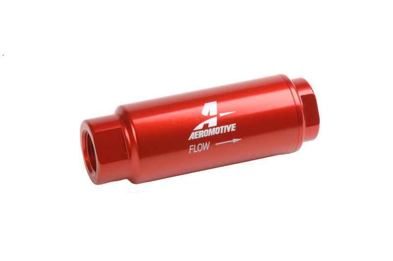 Aeromotive SS Series In-Line Fuel Filter - 3/8in NPT - 40 Micron Fabric Element Fuel Filters Aeromotive