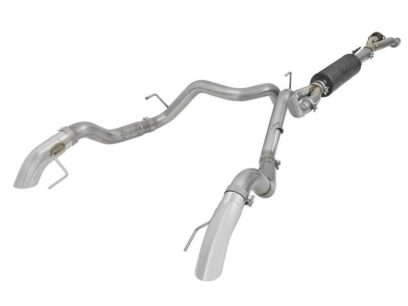 aFe MACH Force-XP Cat-Back Exhaust w/ Dual Hi-Tuck Pol Tips 17-18 Ford F-150 Raptor V6-3.5L Catback aFe