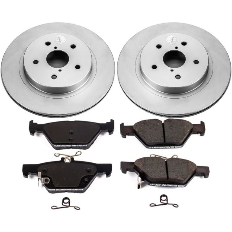 Power Stop 15-18 Subaru Legacy Rear Z17 Evolution Geomet Coated Brake Kit Brake Kits - Performance Blank PowerStop