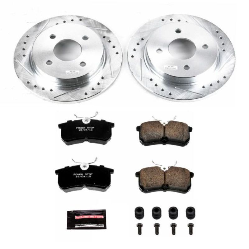 Power Stop 14-19 Ford Fiesta Rear Z23 Evolution Sport Brake Kit Brake Kits - Performance D&S PowerStop