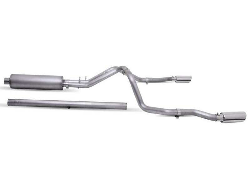 Gibson 20-22 Silverado/GMC Sierra 2500 HD 6.6L Crew Cab (Long Bed) Cat-Back Dual Split Exhaust Catback Gibson