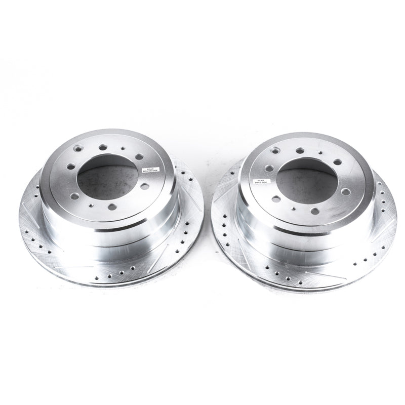 Power Stop 96-97 Lexus LX450 Rear Evolution Drilled & Slotted Rotors - Pair Brake Rotors - Slot & Drilled PowerStop