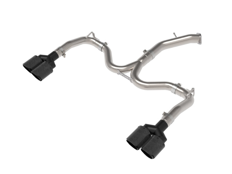 aFe 22-24 Kia Forte GT 1.6L 3in-2.5in 304 Stainless Steel Axle-Back Exhaust w/ Carbon Fiber Tips Axle Back aFe