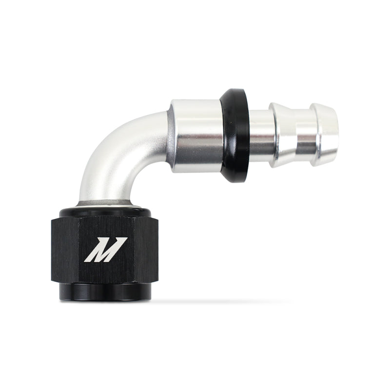 Mishimoto 90 Degree Push Lock Fitting - 8AN Fittings Mishimoto