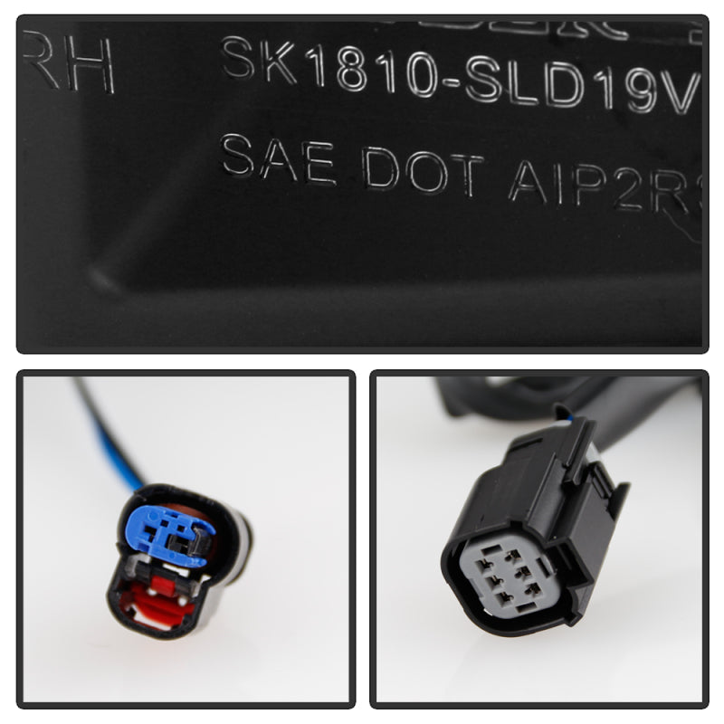 Spyder Chevy Silverado 19-20 LED Tail Light Black ALT-YD-CS19HAL-BK Tail Lights SPYDER