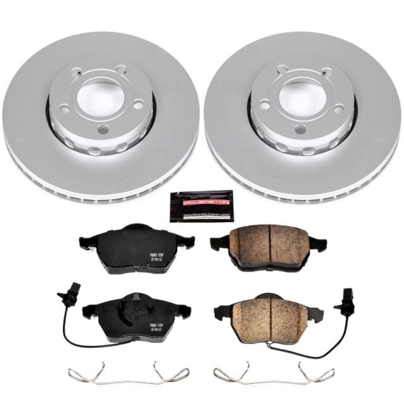 Power Stop 99-04 Audi A4 Front Z23 Evolution Sport Coated Brake Kit Brake Kits - Performance D&S PowerStop