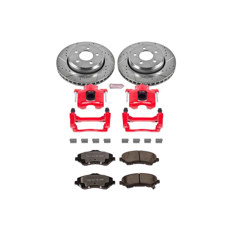 Power Stop 07-11 Dodge Nitro Front Z36 Truck & Tow Brake Kit w/Calipers Brake Kits - Performance D&S PowerStop
