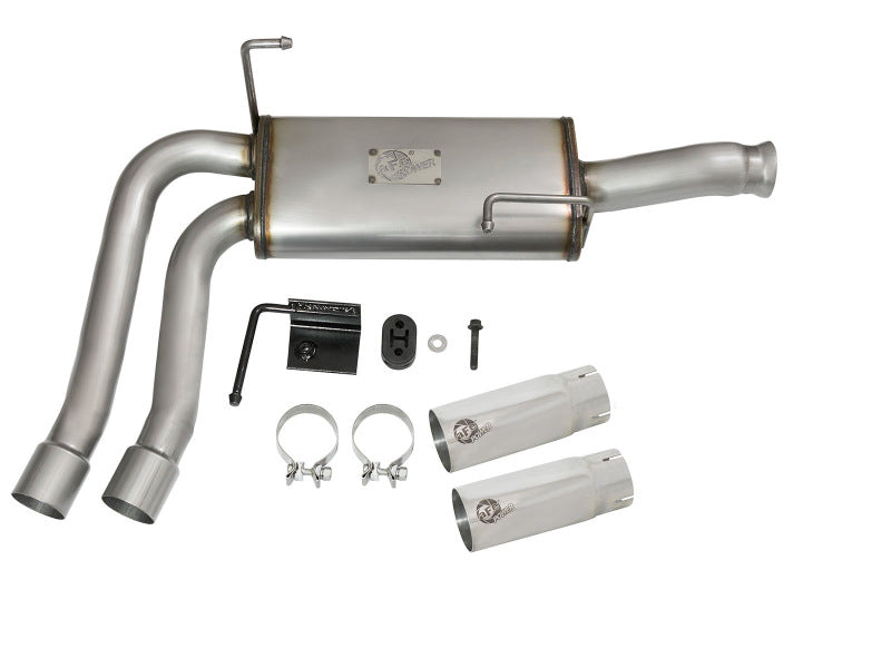 aFe Rebel Series CB Middle-Side Exit SS Exhaust w/ Polished Tips 09-16 GM Silverado/Sierra V6/V8 Catback aFe