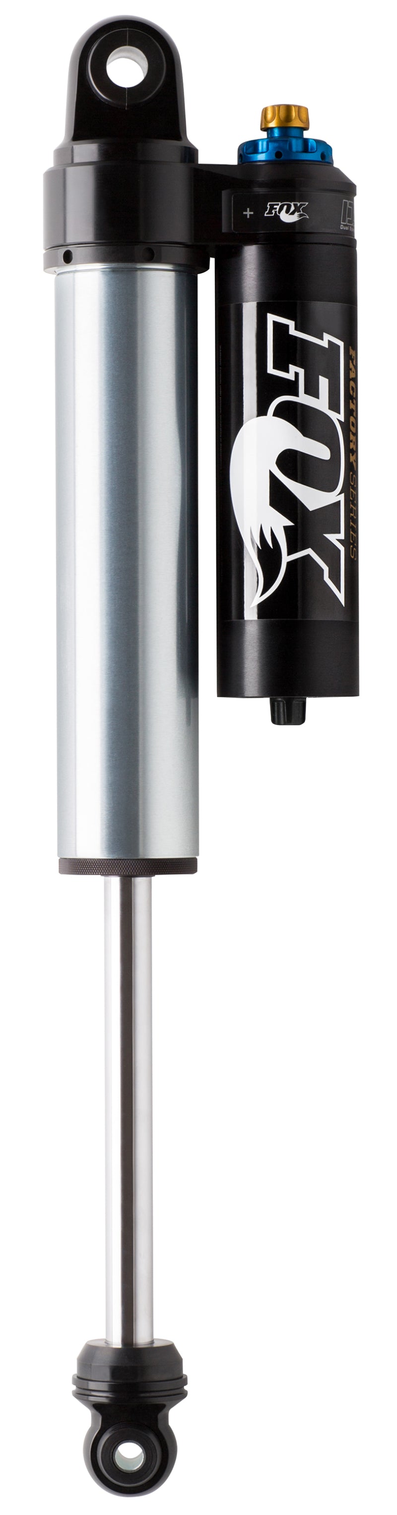 Fox 12-16 Ford T6 Ranger 4WD 2.5 Factory Series 9in. P/B Rear Shock Set w/DSC Adj. - Black/Zinc Shocks and Struts FOX