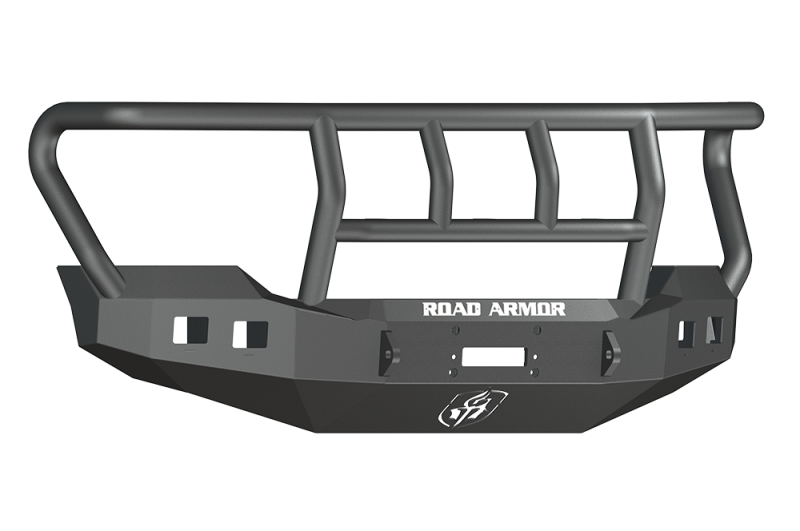 Road Armor 11-16 Ford F-250 Stealth Front Winch Bumper w/Titan II Standard Flare - Tex Blk Bumpers - Steel Road Armor